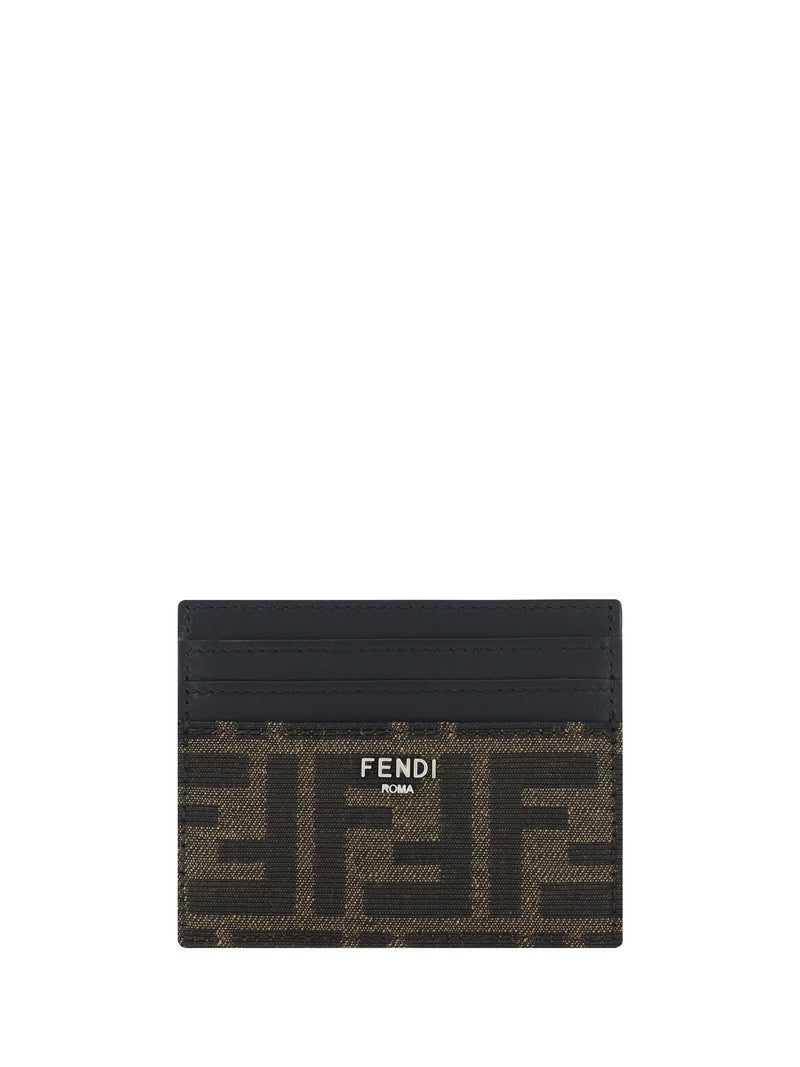 Fendi Fendi Leather Card Holder TBMR+NR+PALL Men - World Class Fashion