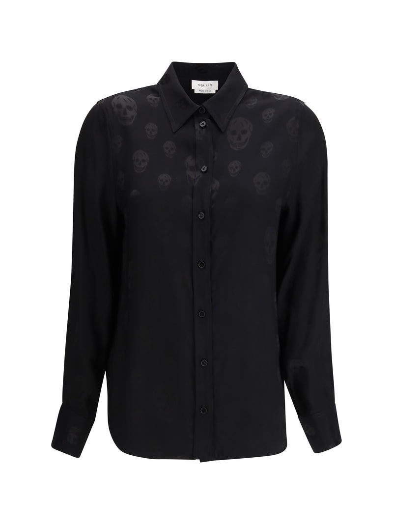 Alexander McQueen Alexander McQueen Skull Motif Shirt Black - World Class Fashion