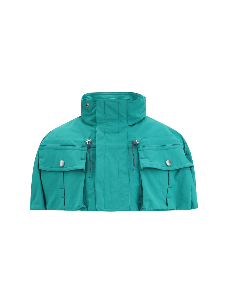 Prada Prada Nylon Cape Turquoise - World Class Fashion