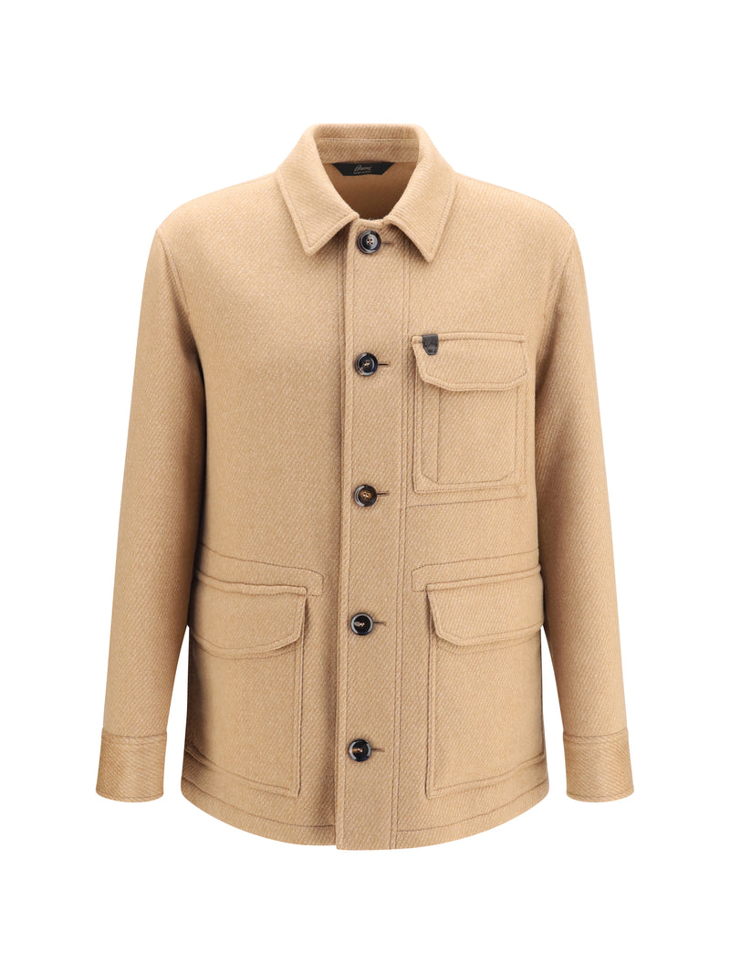 Brioni Brioni Workwear Cashmere Jacket Beige - World Class Fashion