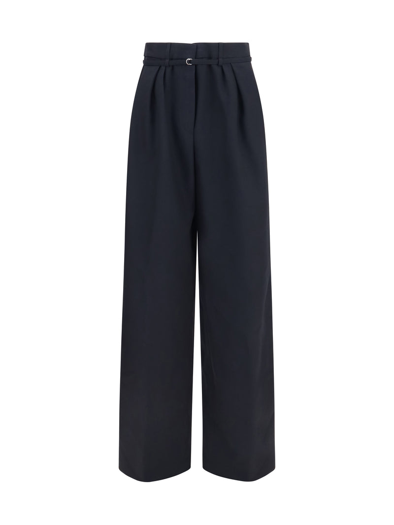 Dries Van Noten Dries Van Noten Wide-leg Drawstring Pants Black - World Class Fashion