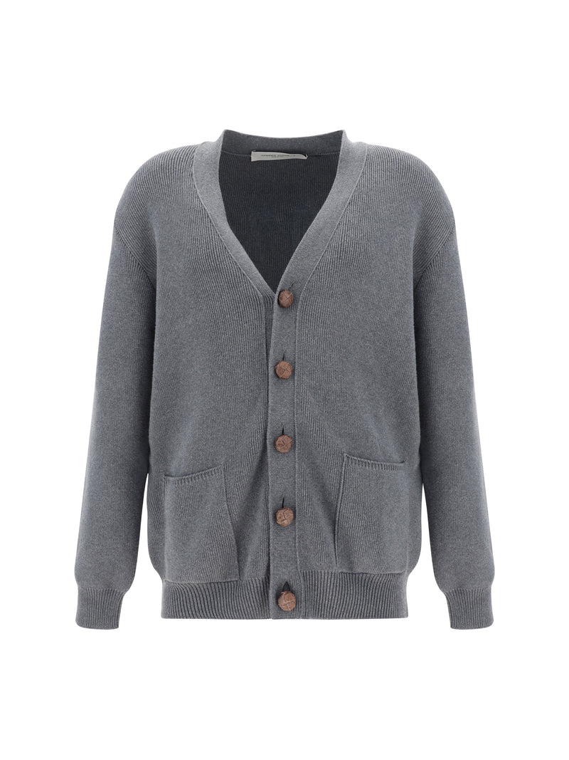 Golden Goose Golden Goose V-neck Cardigan Dark Grey Melange - World Class Fashion