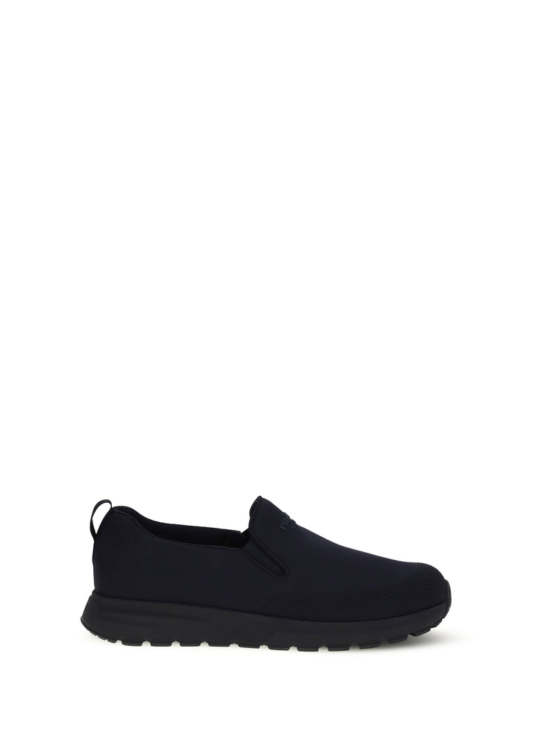 Prada Prada Jersey Slip-on Sneakers Navy Men - World Class Fashion