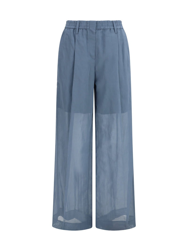 Brunello Cucinelli Brunello Cucinelli Sartorial Track Pants Artic Blu - World Class Fashion
