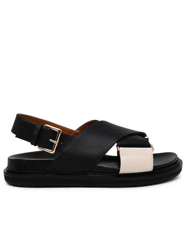 Marni Leather Fussbett Sandals