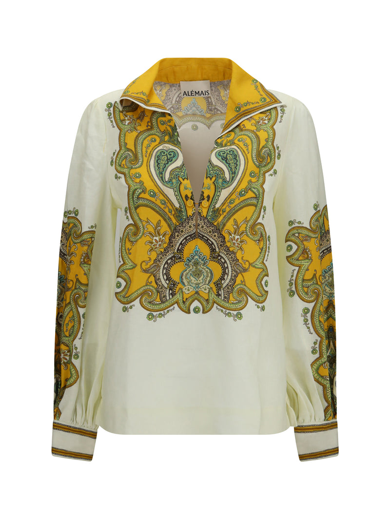 Alemais Alemais Porter Linen Shirt Cream - World Class Fashion