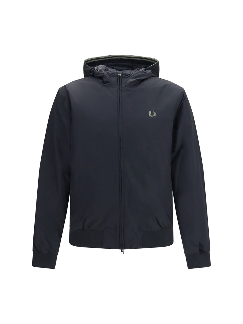 Fred Perry Fred Perry Brentham Hooded Jacket Black - World Class Fashion