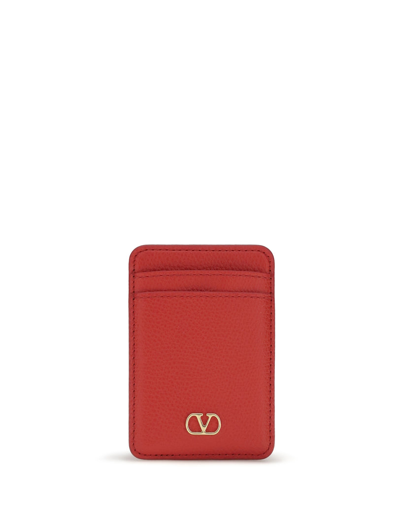 Valentino Garavani Valentino Garavani Vlogo Signature Magnetic Card Holder - World Class Fashion
