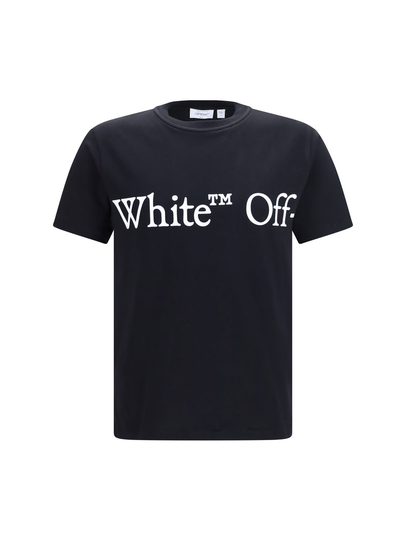 Off-white Off-white Bookish Scarf T-shirt Black - World Class Fashion