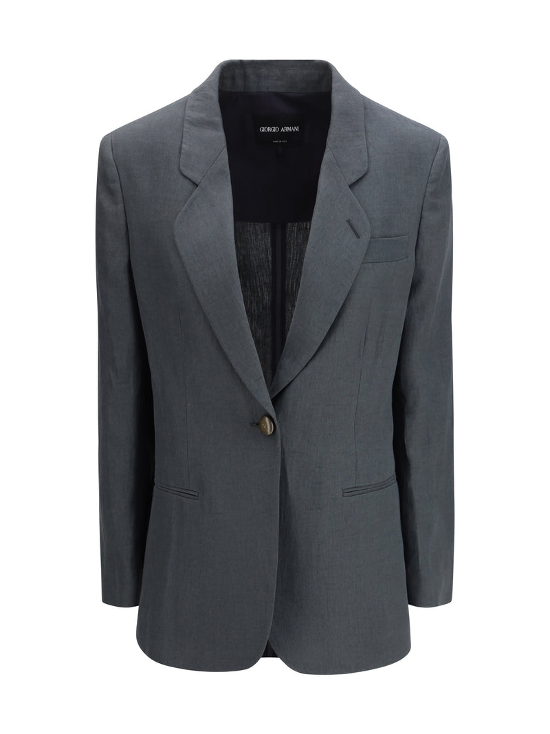 Giorgio Armani Giorgio Armani Single-breasted Jacket Dark Shadow - World Class Fashion