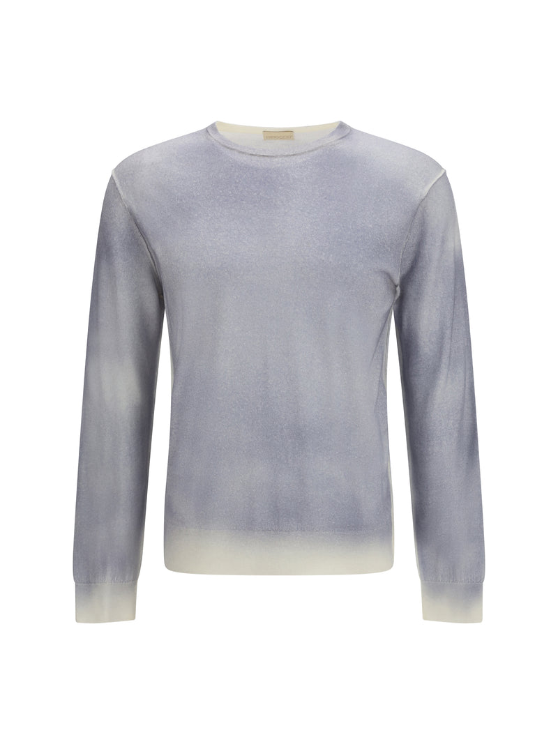Aragona Cashmere Aragona Cashmere Crewneck Woolen Sweater White/Multi - World Class Fashion