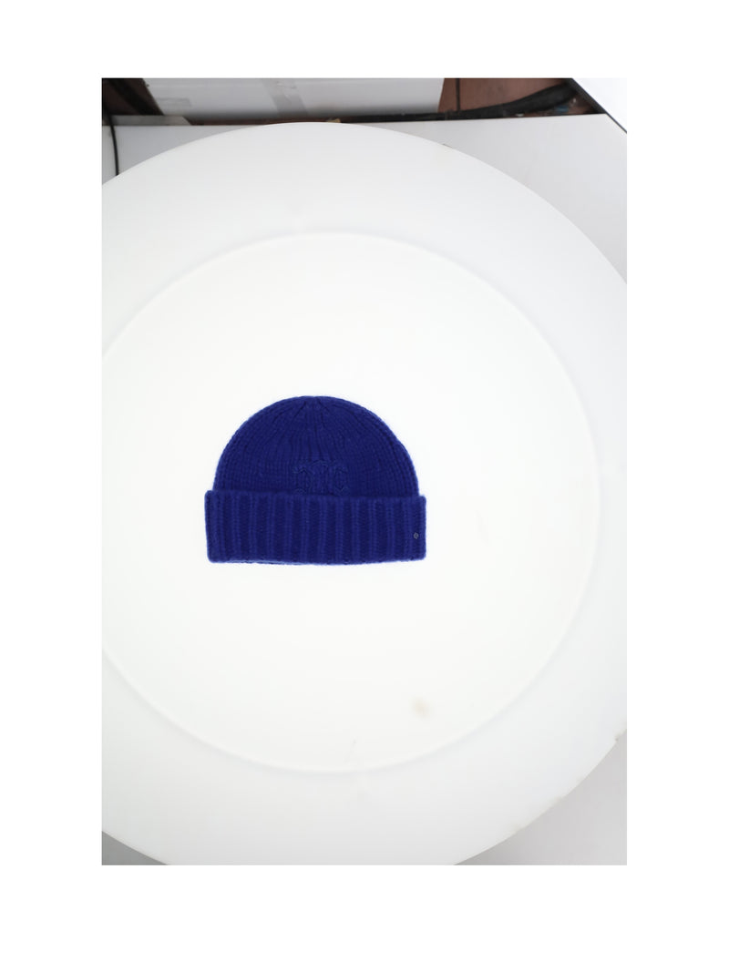 Celine Celine Triomphe Beanie Bleu Roi - World Class Fashion