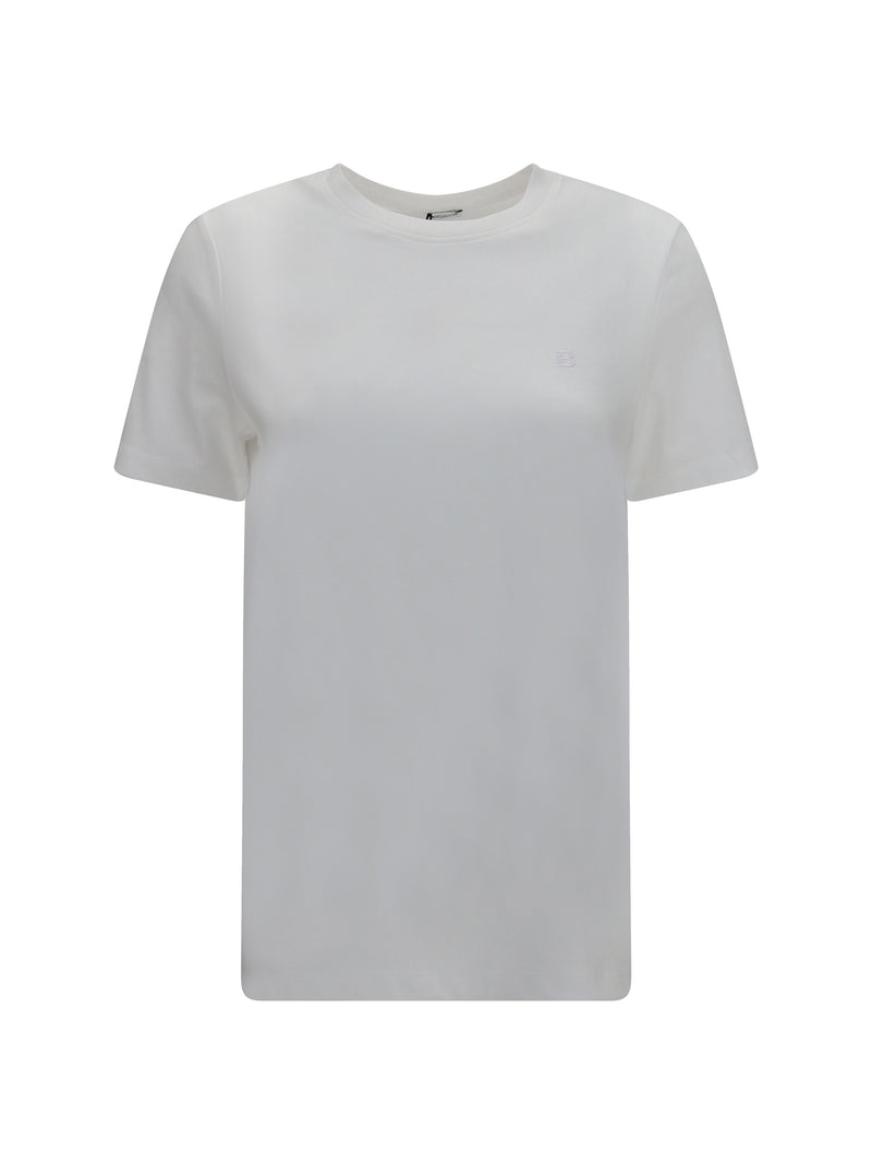 Balmain Balmain Embroidered Jersey T-shirt White Women - World Class Fashion