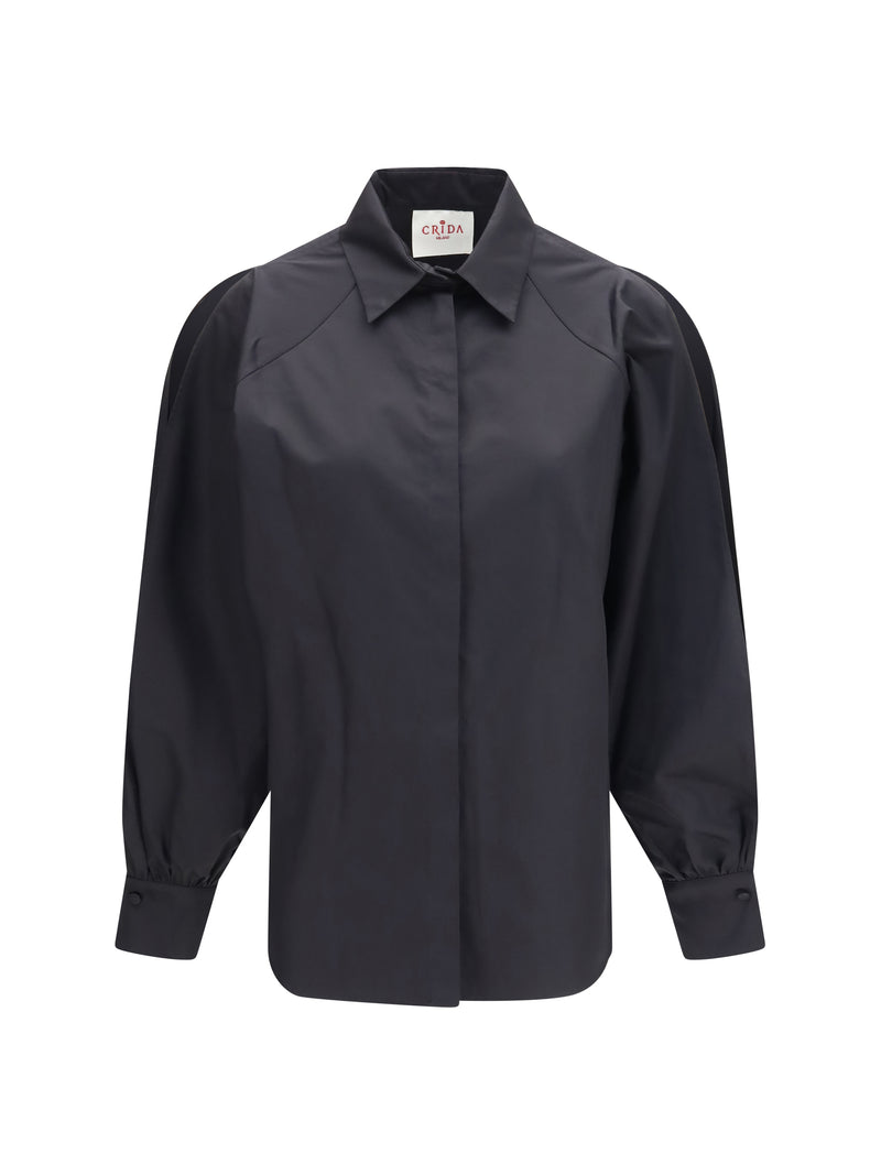 Crida Milano Crida Milano Mughetto Shirt Black Women - World Class Fashion