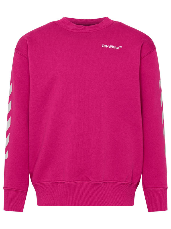 Off-white Fuchsia Cotton Arrow Sweatshirt