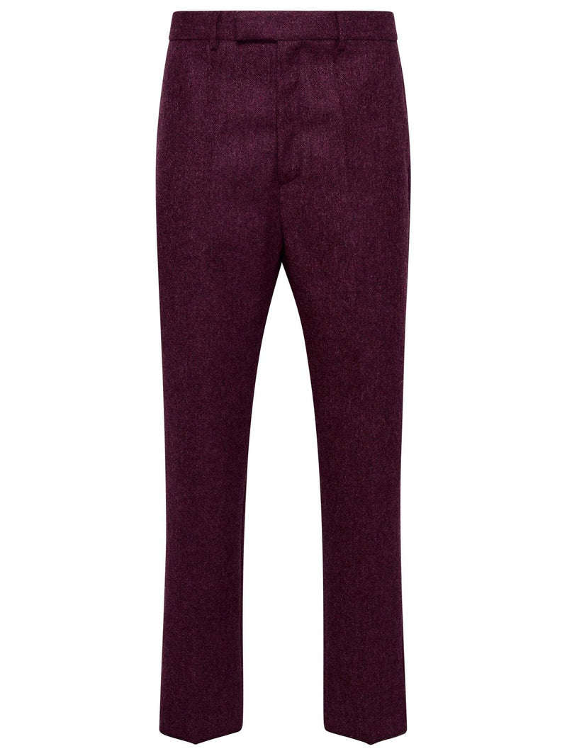 Brian Dales Brian Dales Men Trousers Bordeaux - World Class Fashion