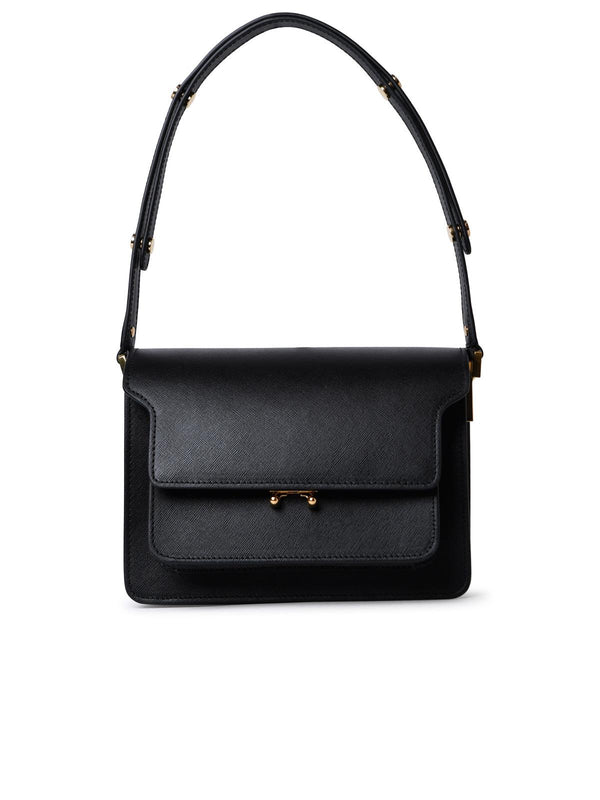 Marni Black Leather Trunk Bag