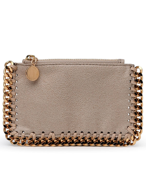 Stella Mccartney Beige Polyester Falabella Card Holder