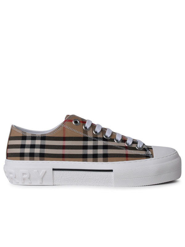 Beige Cotton Jack Sneakers