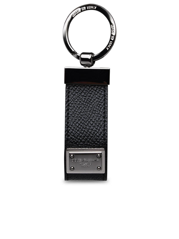 Dolce & Gabbana Black Leather Dauphine Keyring