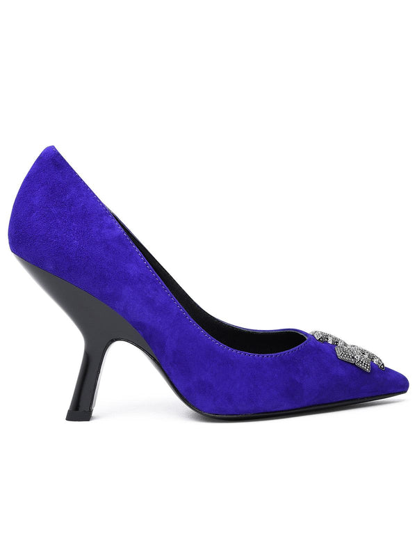 Tory Burch Purple Suede Eleanor Pumps