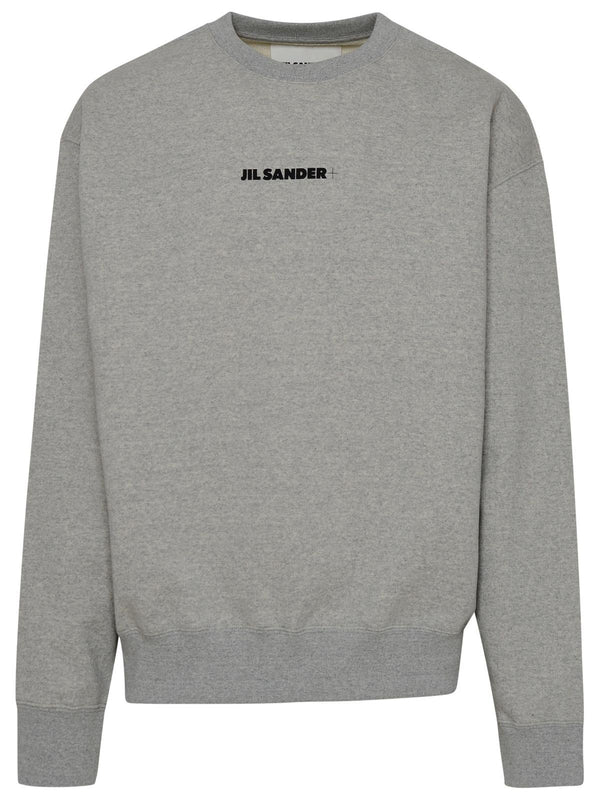 Jil Sander Gray Cotton Sweatshirt