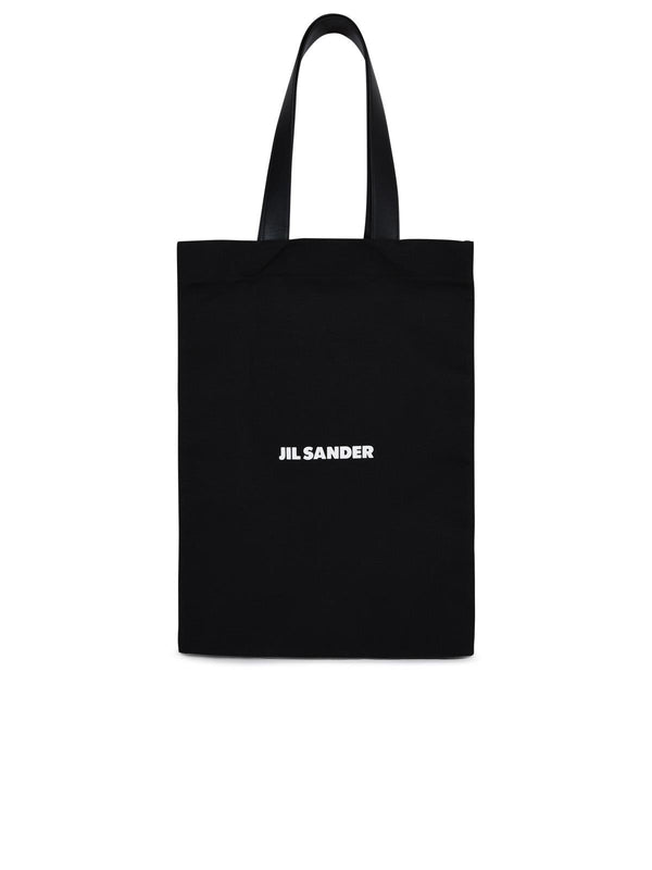 Jil Sander Black Canvas Shopping Bag