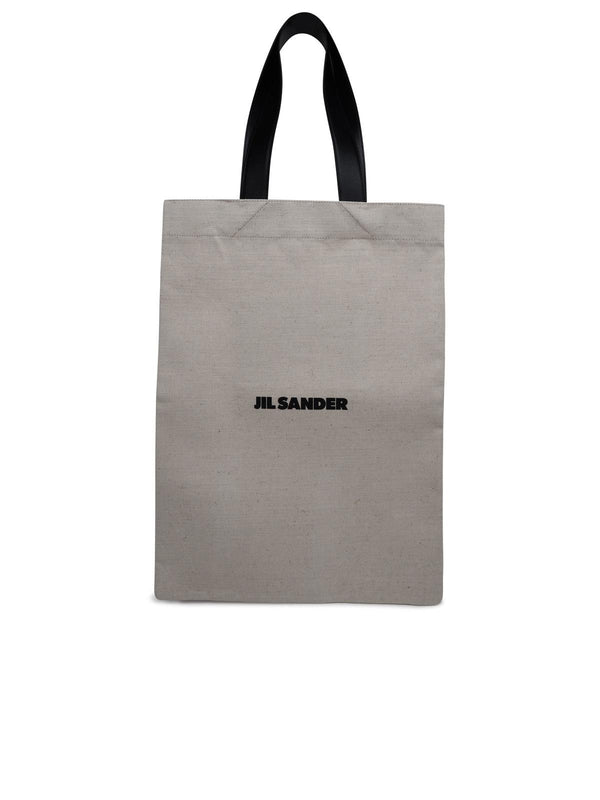 Jil Sander Beige Canvas Tote Bag