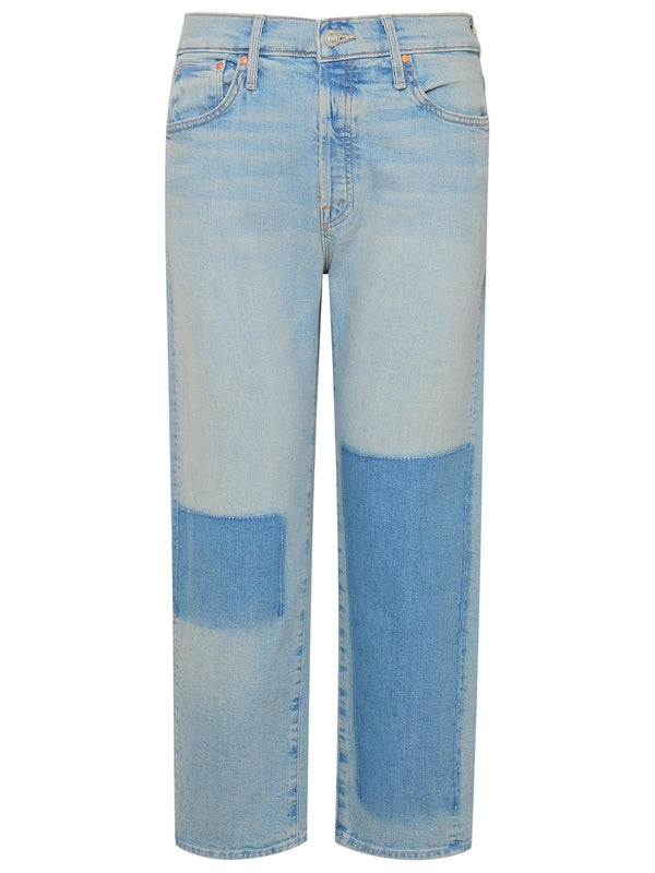 Mother The Ditcher Light Blue Cotton Jeans