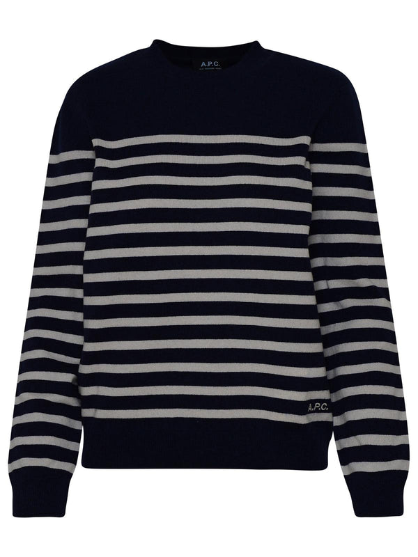 A.p.c. Blue Cashmere Blend Phoebe Sweater