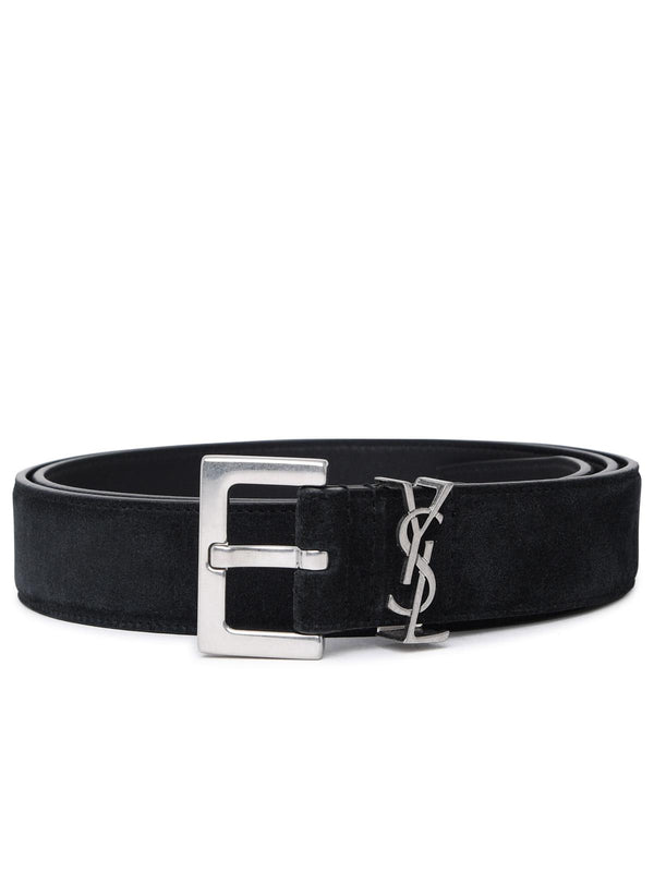 Ysl Black Suede Belt