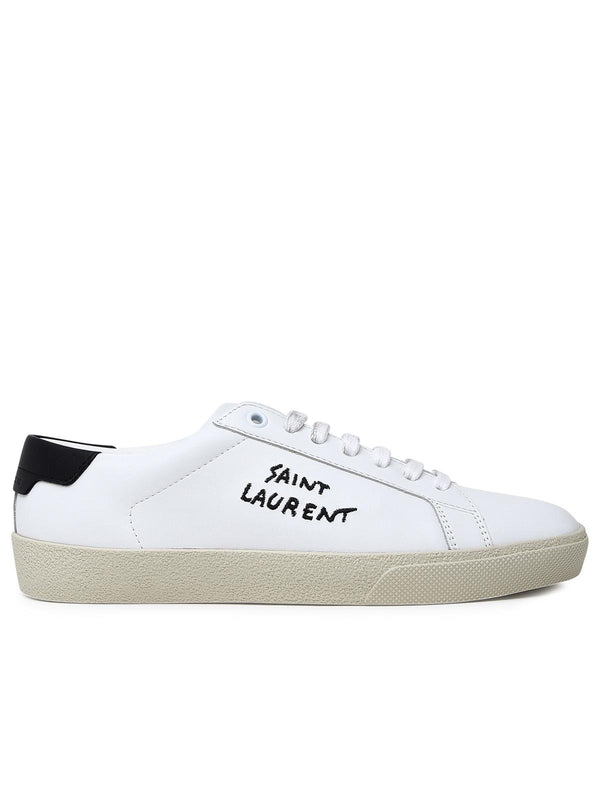 Saint Laurent White Leather Sneakers