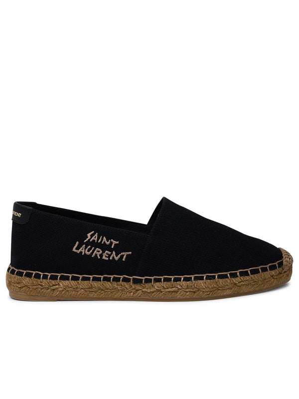 Saint Laurent Black Canvas Espadrilles