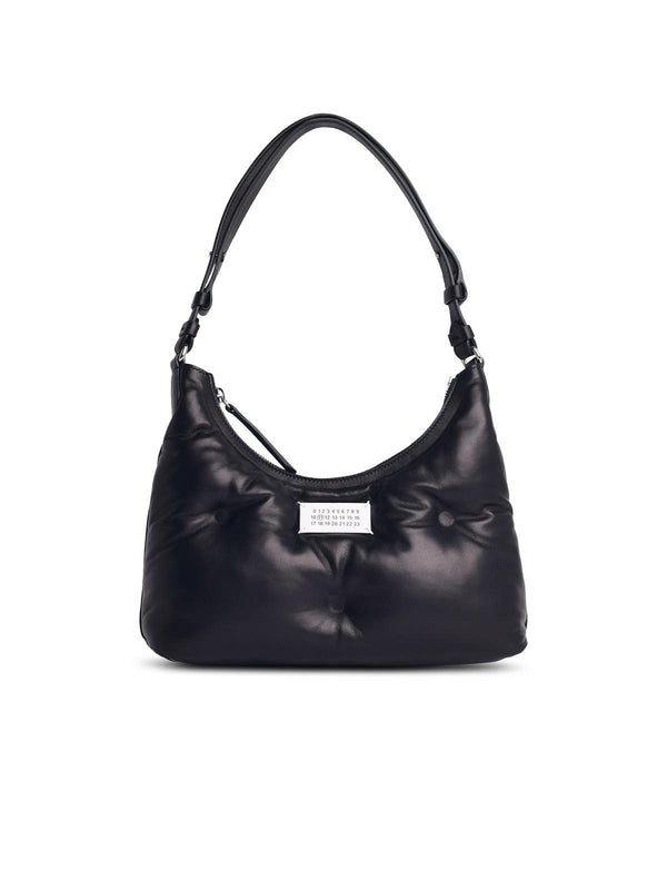 Maison Margiela 'hobo Glam Slam' Black Leather Bag