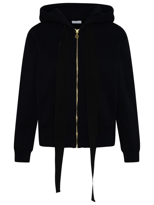 Patou Black Cotton Hoodie