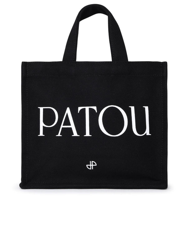 Patou Black Fabric Tote Bag