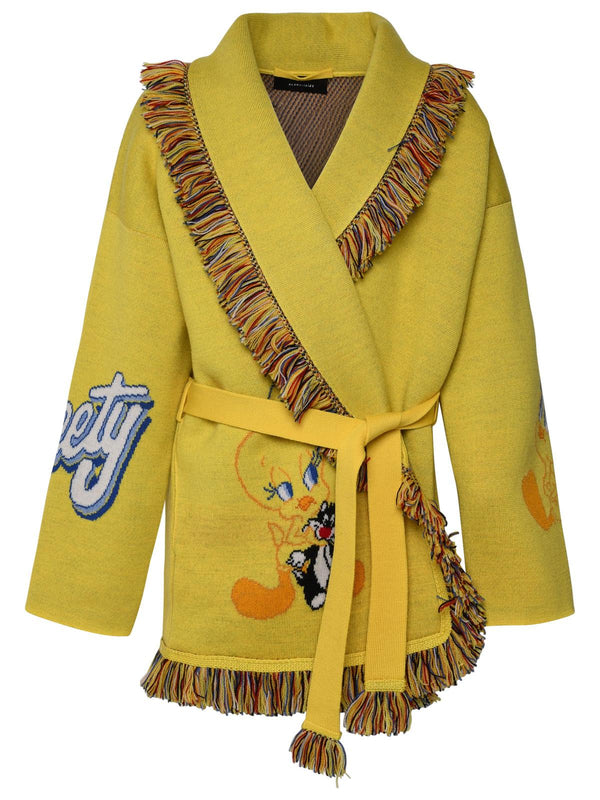 Alanui Yellow Wool Tweetie Cardigan