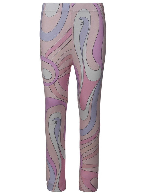 Emilio Pucci Pink Cotton Leggins