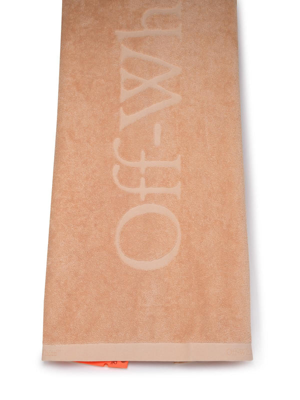 Off-white Home Peach Cotton Bookish Towel