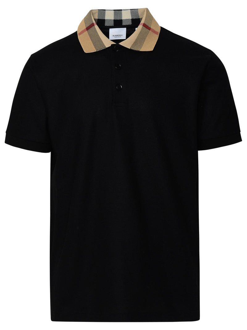 Burberry Burberry Cody Polo Shirt In Black Cotton - World Class Fashion