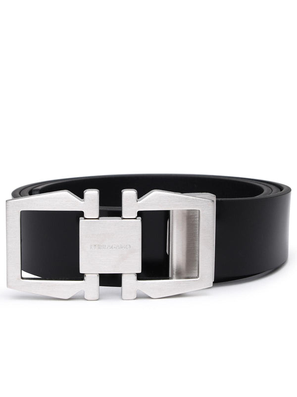 Salvatore Ferragamo Black Leather Belt