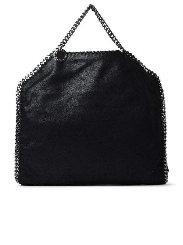 Stella Mccartney Black Polyester Falabella 3 Chain Handbag