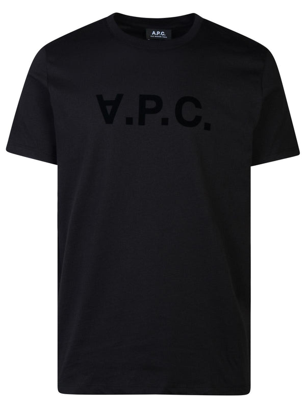 A.p.c. Black Cotton T-shirt