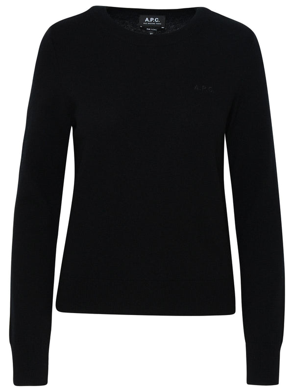 A.p.c. Nina Sweater In Black Virgin Wool