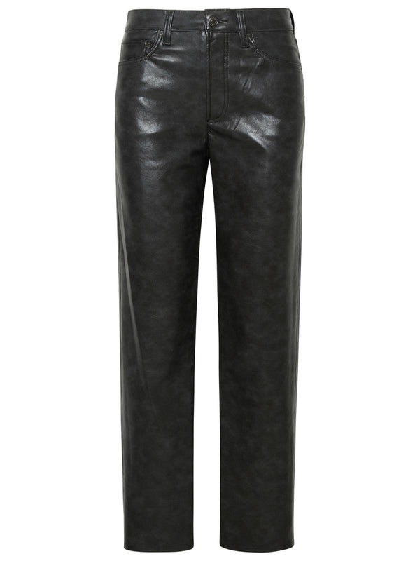 Agolde 'sloane' Grey Recycled Leather Pants