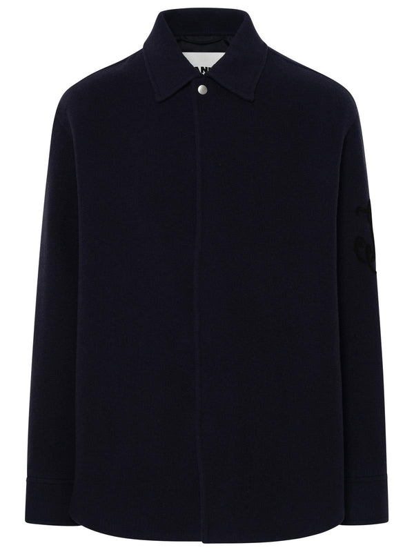 Jil Sander Blue Wool Shirt