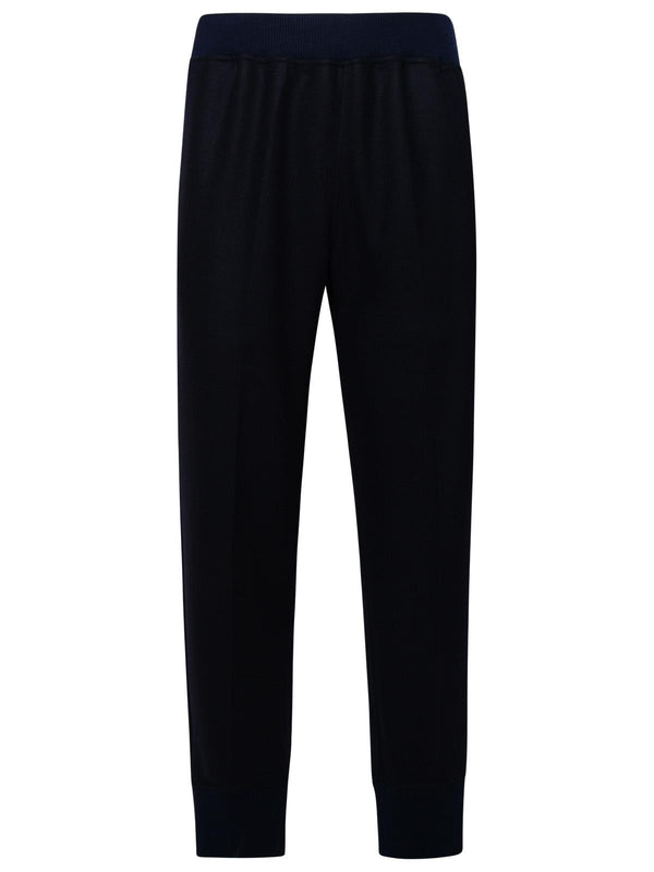 Jil Sander Blue Wool Pants