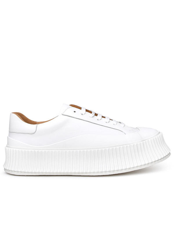 Jil Sander White Leather Sneakers