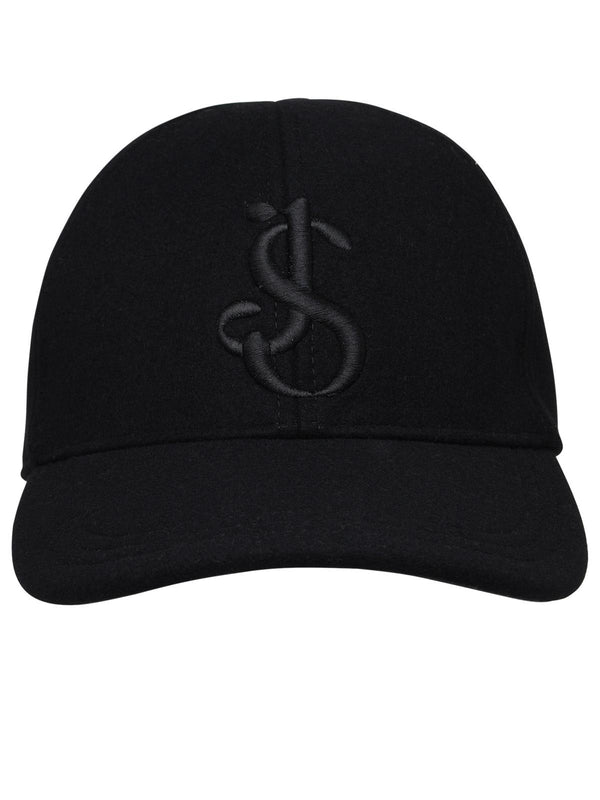 Jil Sander Black Cashmere Hat