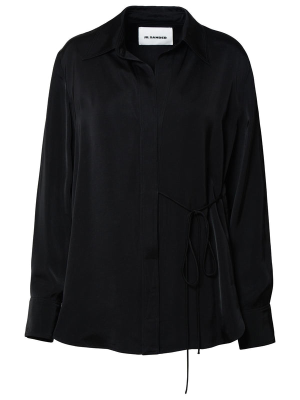 Jil Sander Black Viscose Shirt